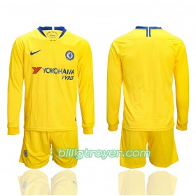 Billige Fotballdrakter Chelsea Barn Bortedraktsett 2018/19 Langermet